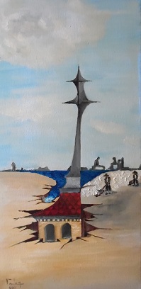 Sainte Anne de la Palud Huile sur toile 60X30 220 