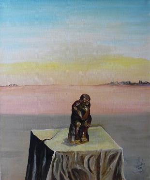 Nostalgie Acrylique sur toile 46X55 310 