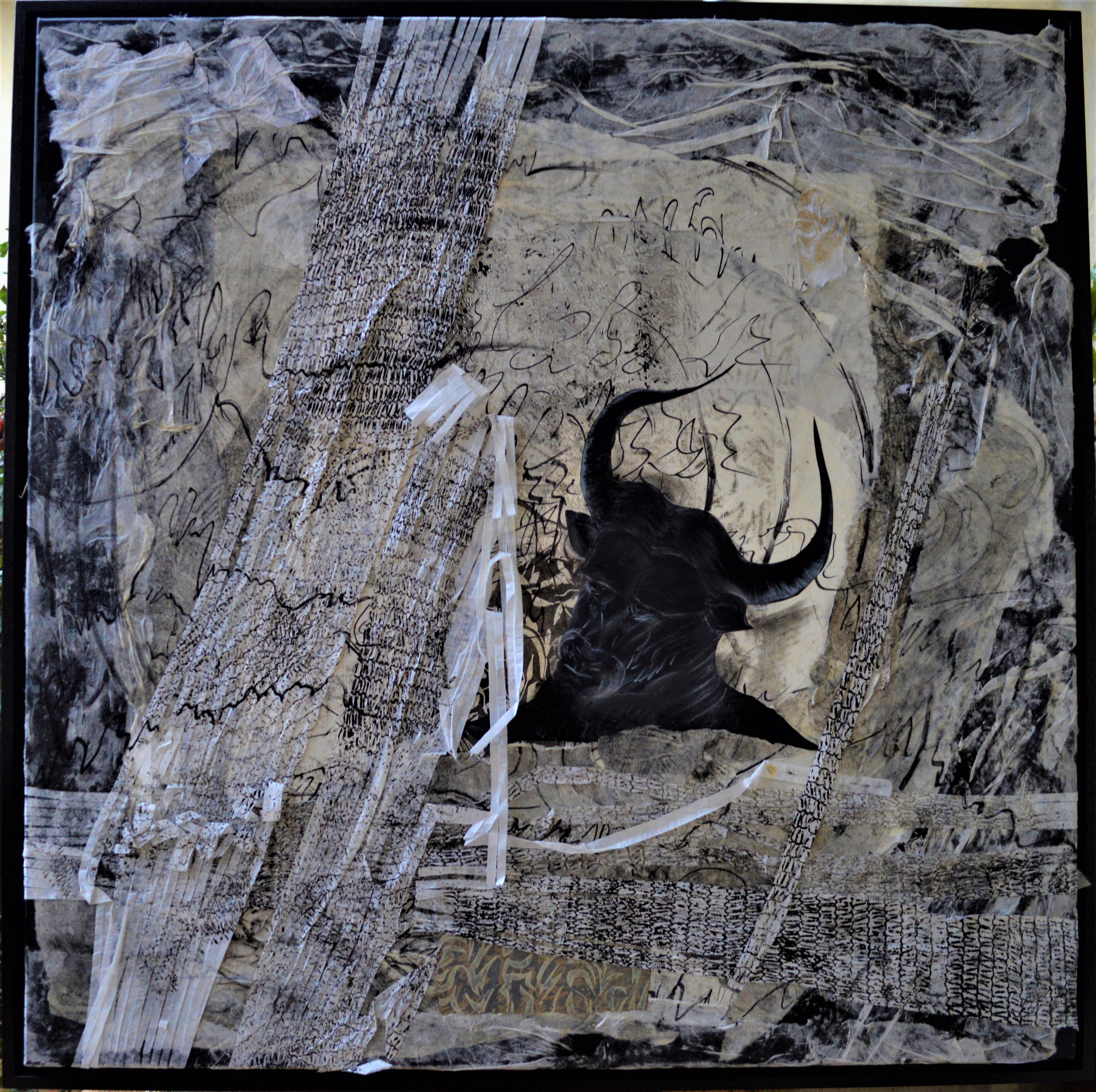 8 agnes joannard 2016 de peur collage sur toile 80x80 1sur1