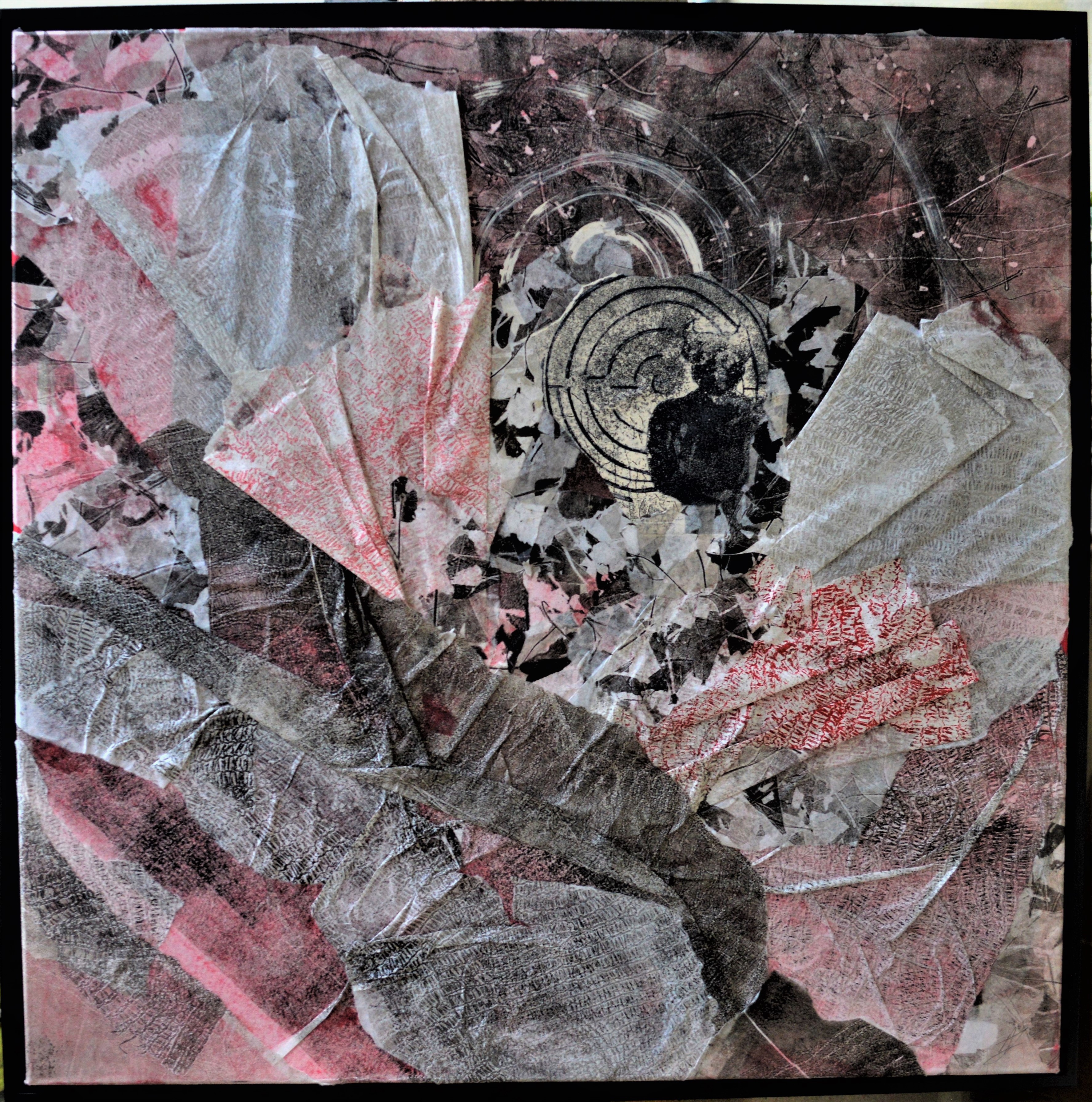 9bis agnes joannard 2016 d espoir collage sur toile 80x80 1sur1