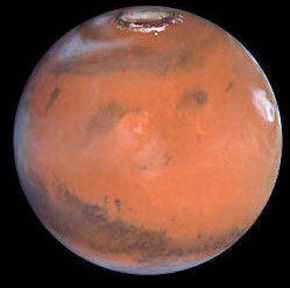 La planète Mars.