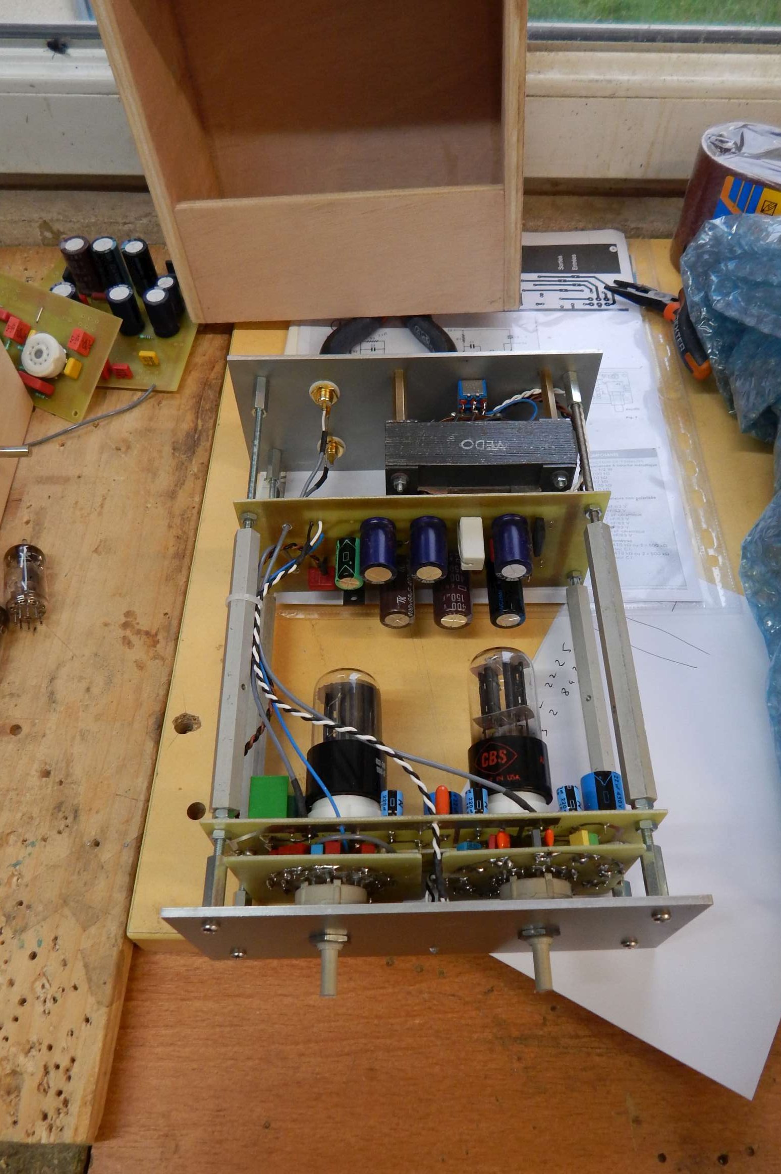 Préampli phono mono (Thomas Mayer) avec EQ ( 33t- 78t tous types d'enregistrements) 