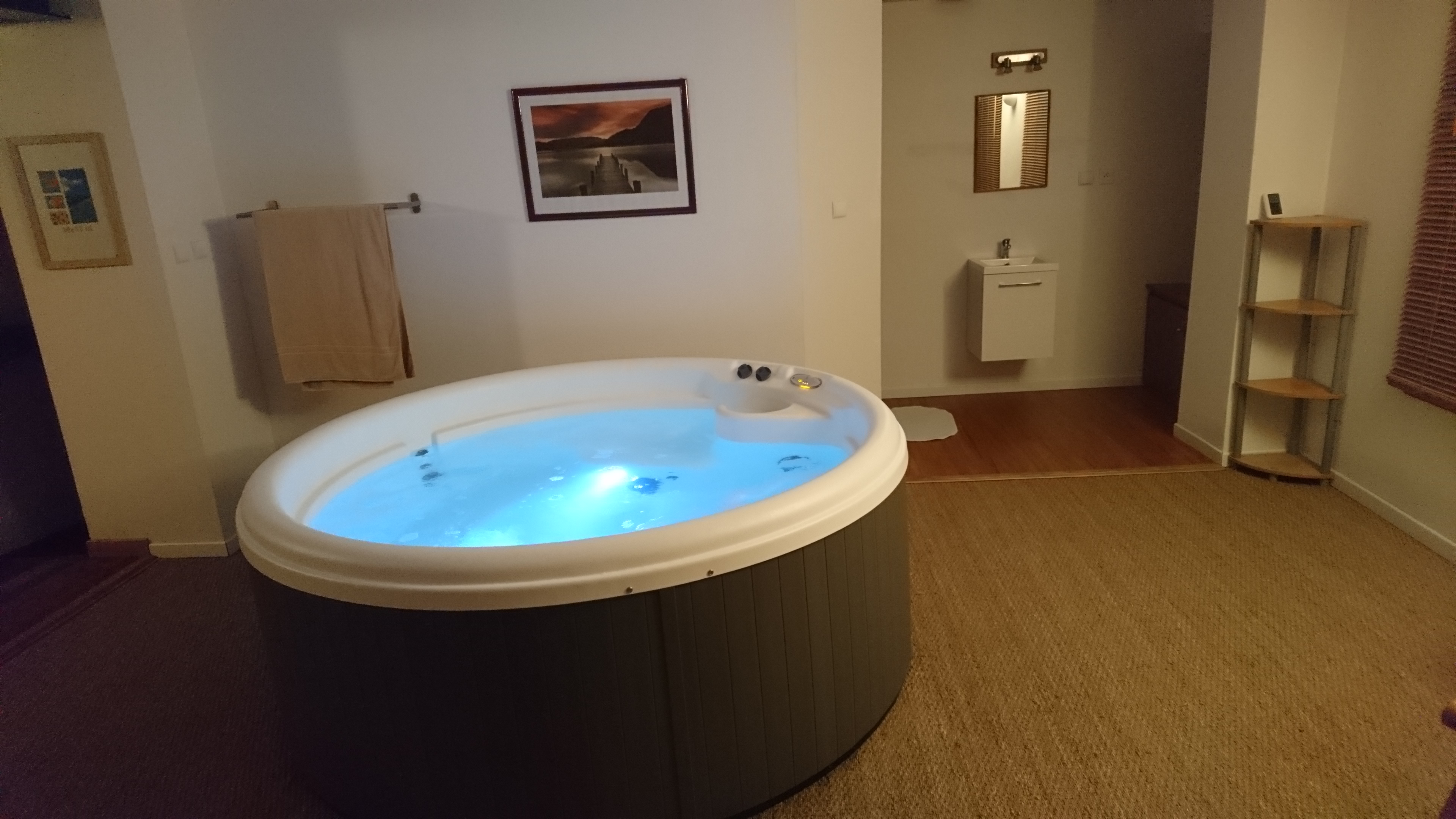 Spa 4 personnes et douche