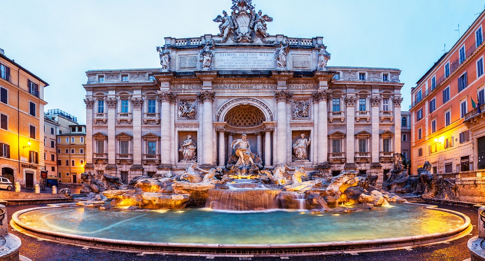 Pieces fontaine trevi rome 1