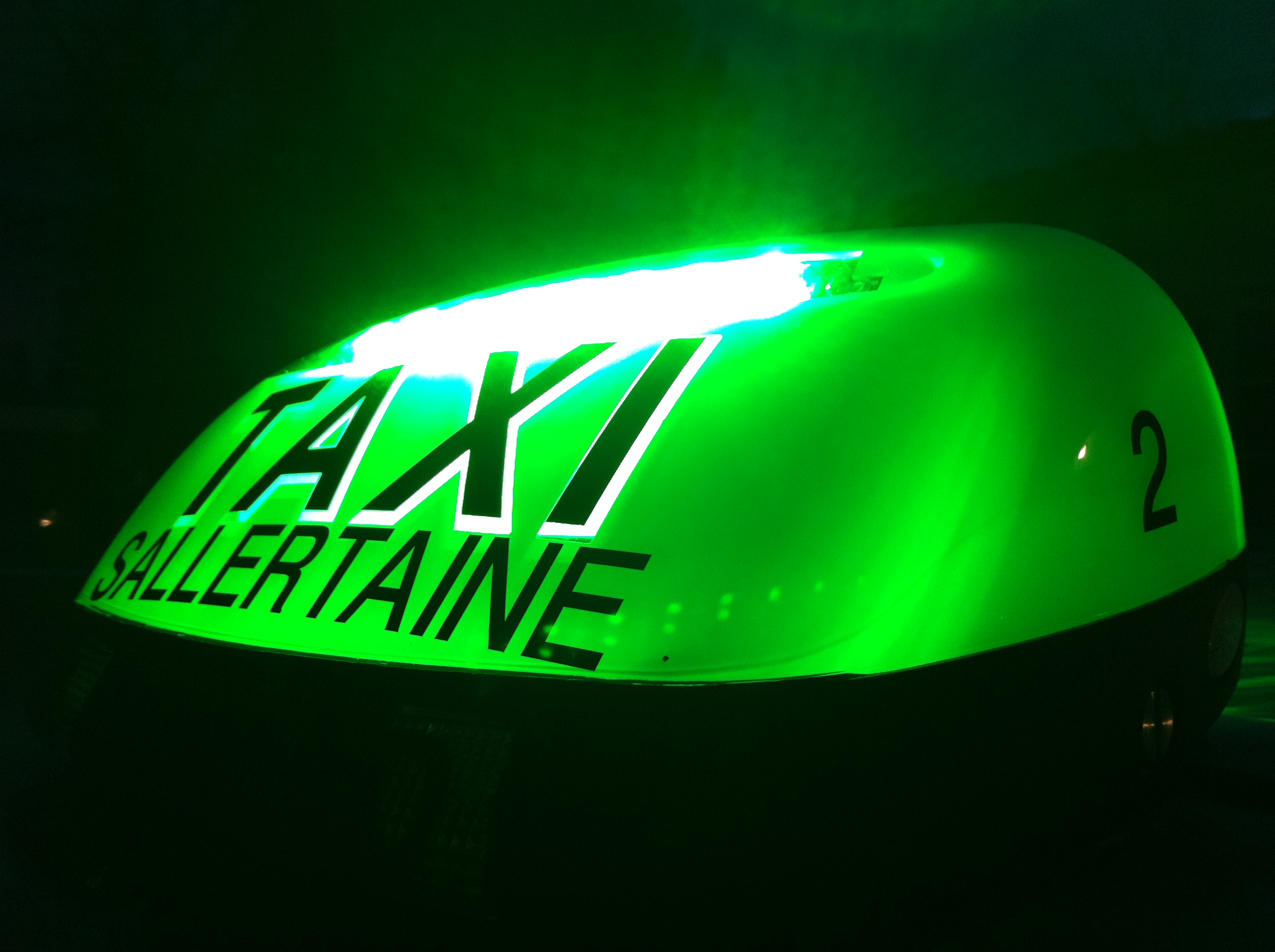 Taxi lumineux