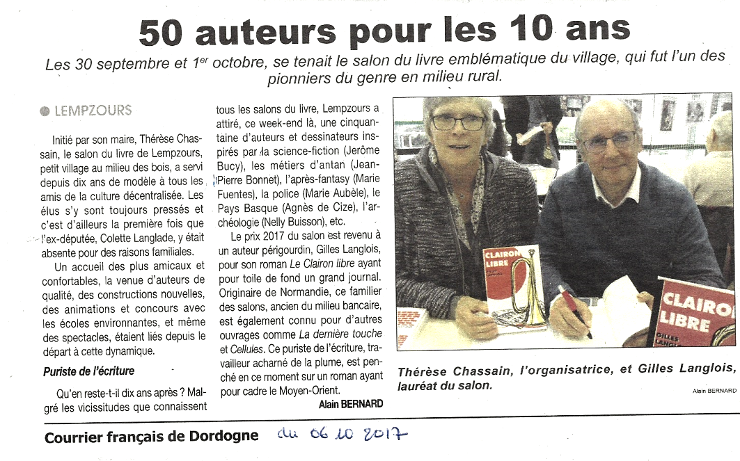 Courrier francais 06 10 2017 lempzours
