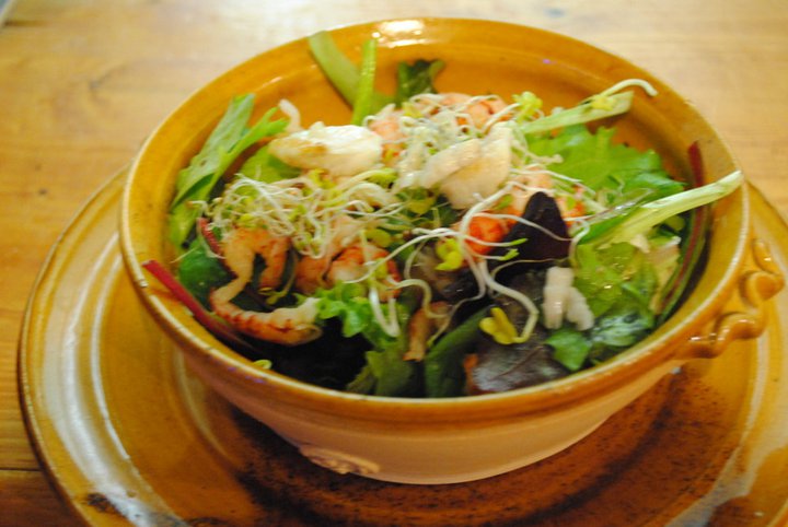 Salade de menues herbes et jeunes pousses