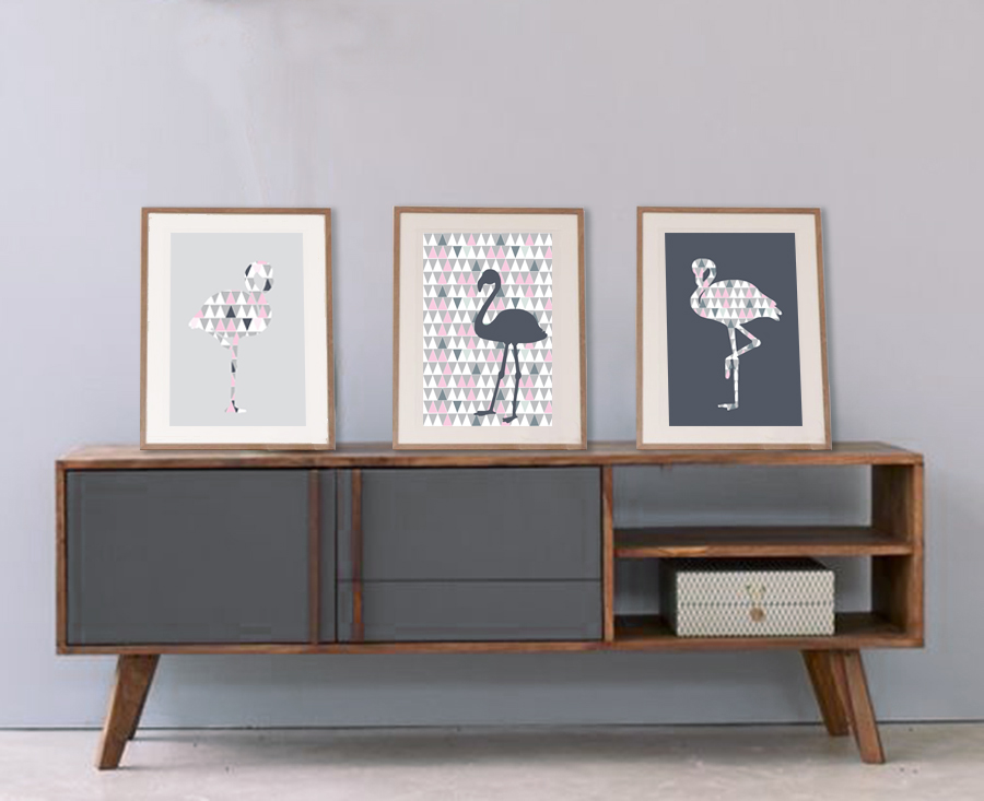 3cadres flamand rose