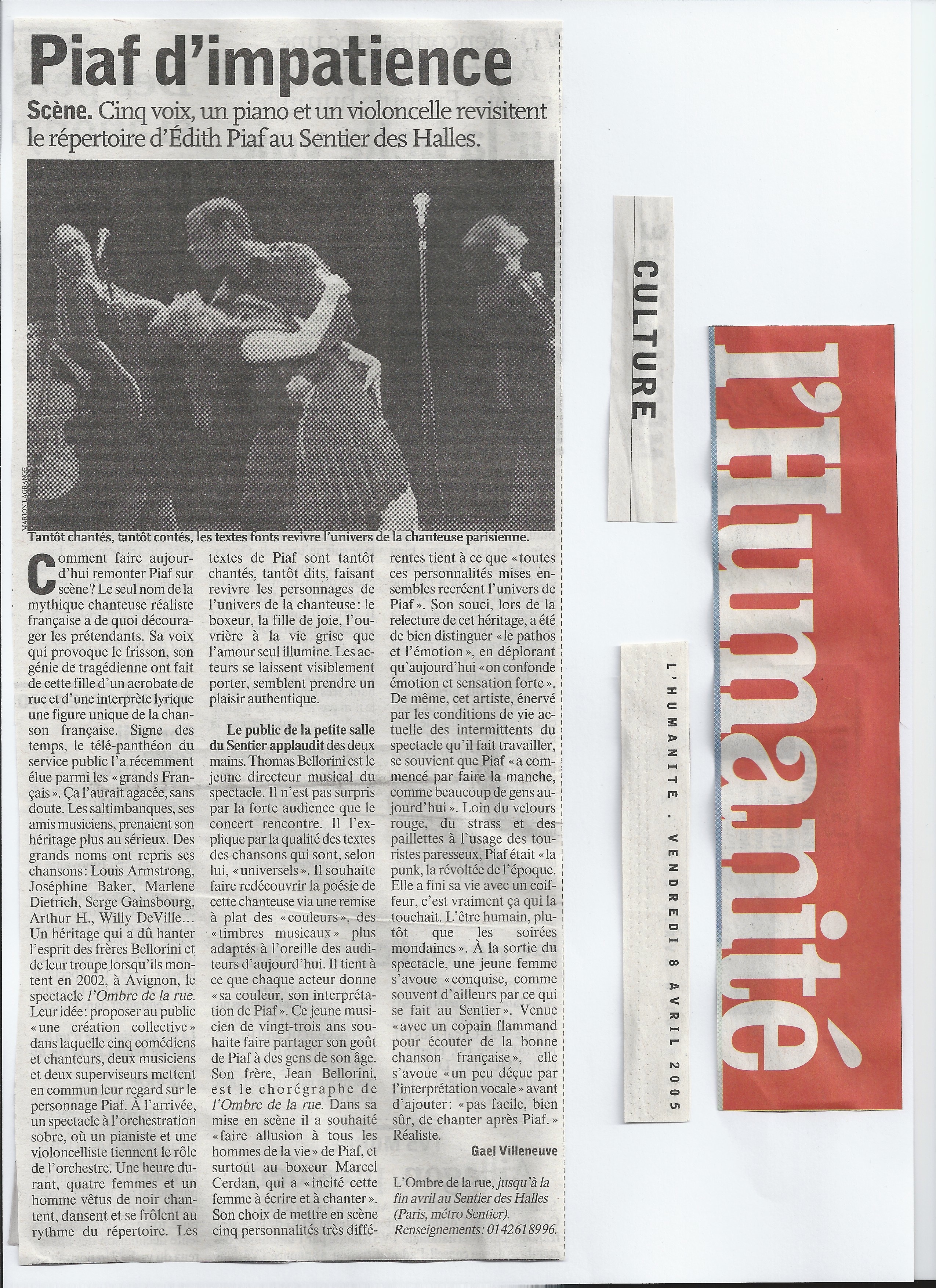 Piaf l humanite 