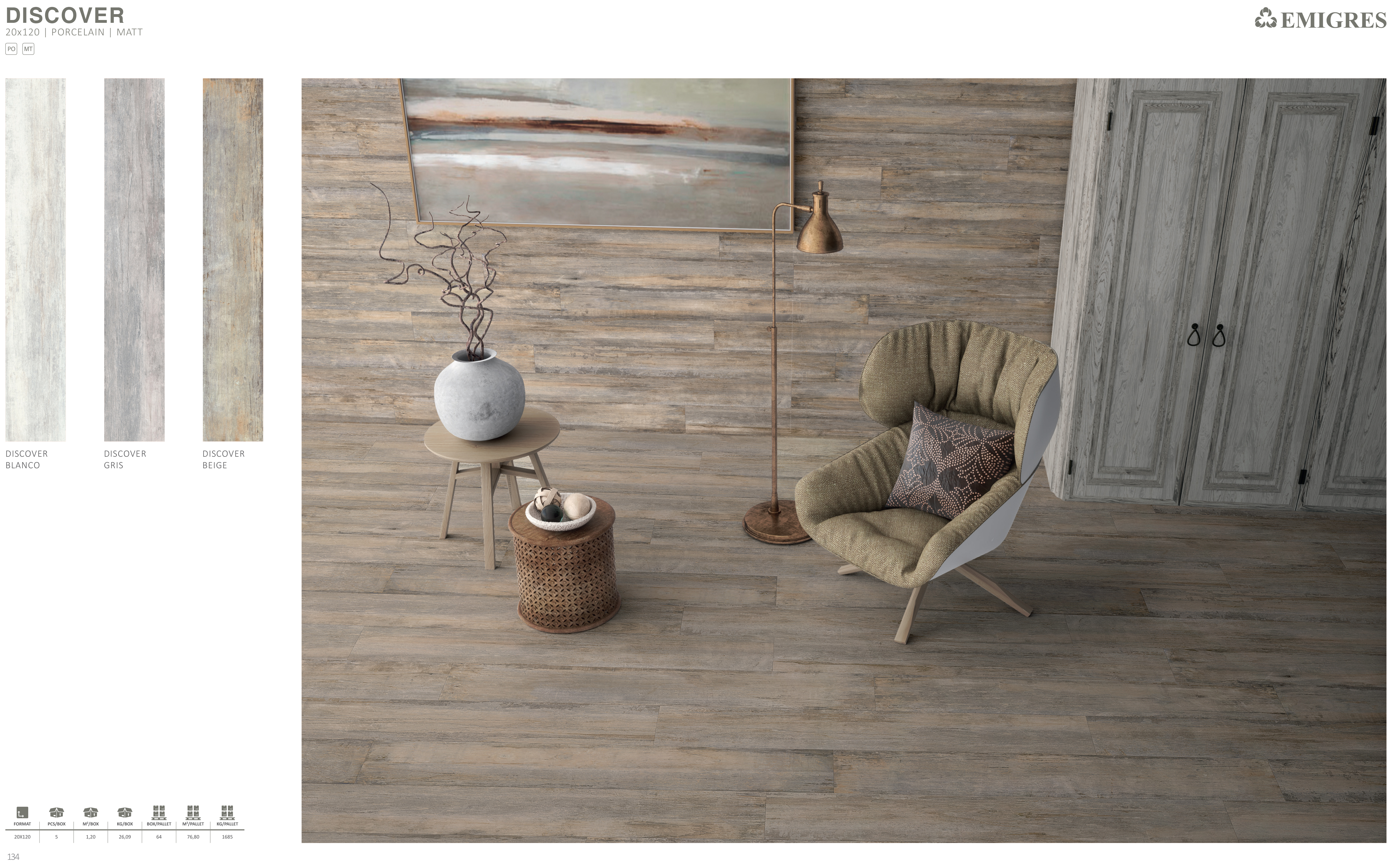 Emigres porcelain 20x120 discover