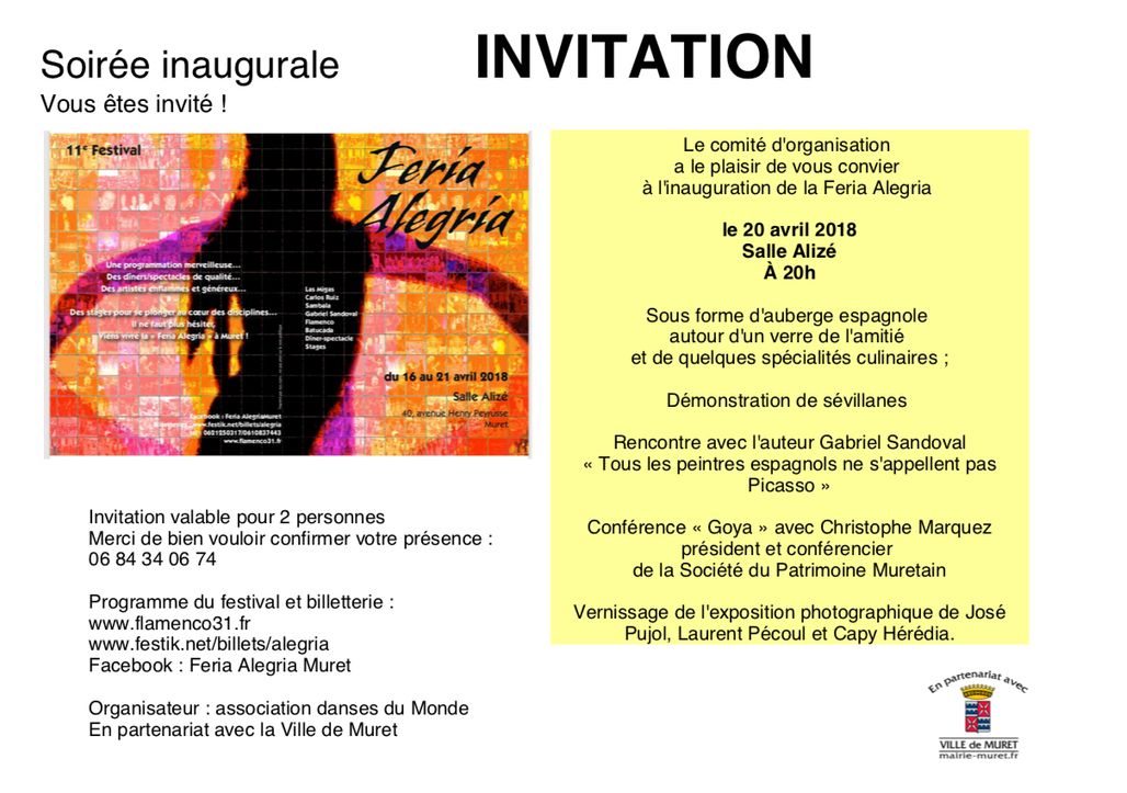 Invitation inauguration