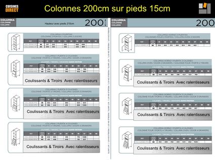Colonnes 200cm