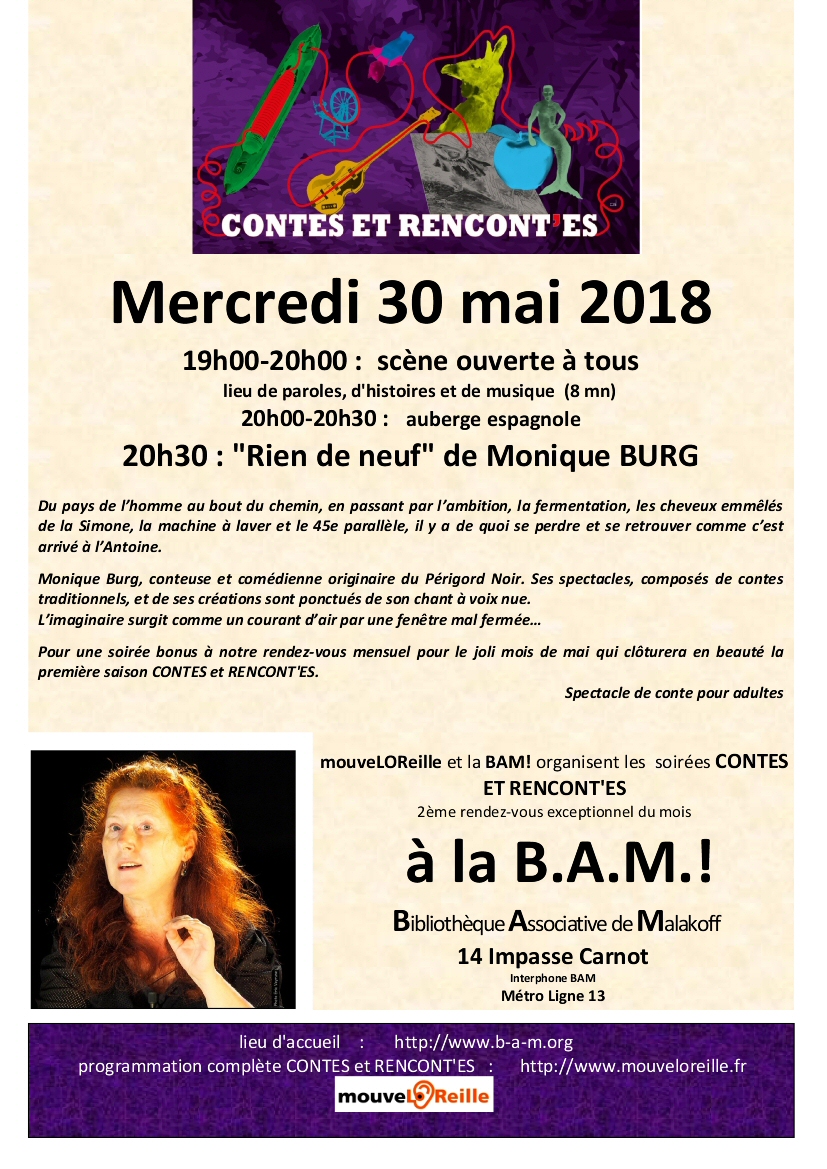 Affiche Monique Burg