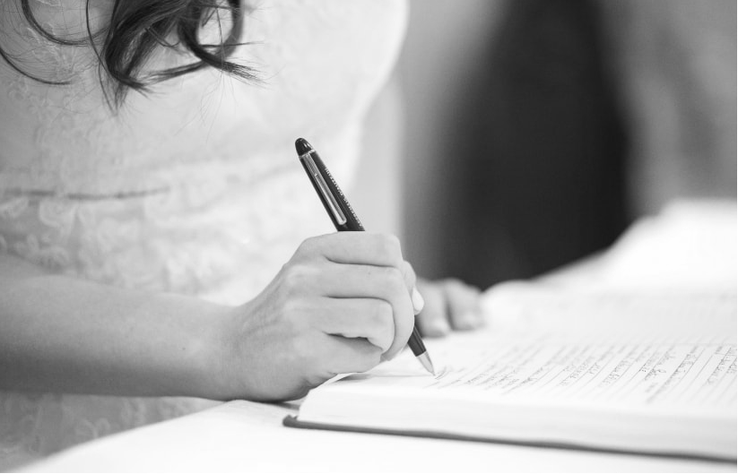 Signature mariage