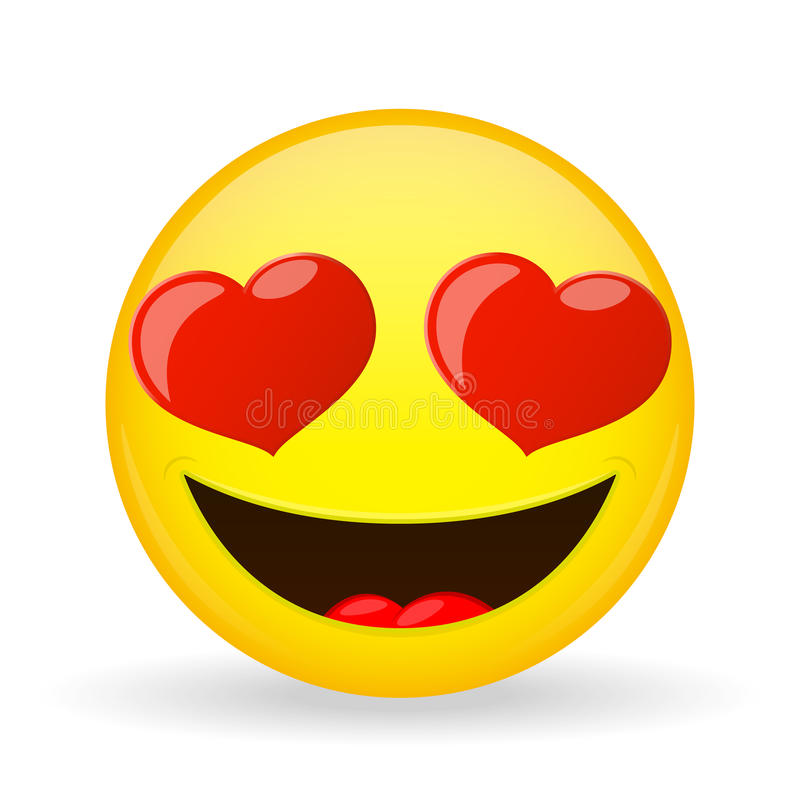 Emoji en amor emocion de la felicidad