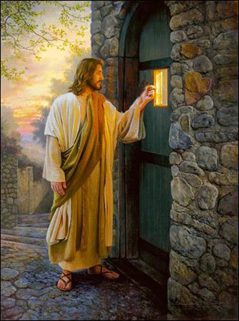 Christ knocking on door