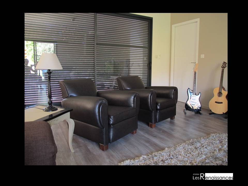 Refection restauration relooking fauteuil chaise canape club 1 meuble tapissier decorateur bordeaux st medard en jalles atelier les renaissances