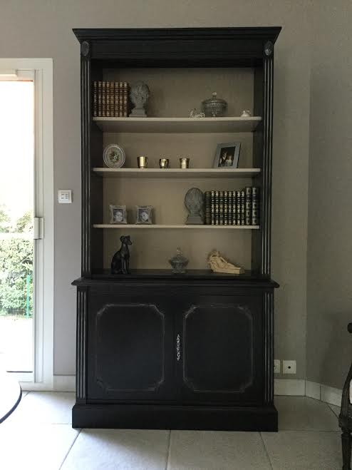 Refection restauration relooking meuble bibliotheque 50 tapissier decorateur bordeaux saint medard en jalles atelier les renaissances