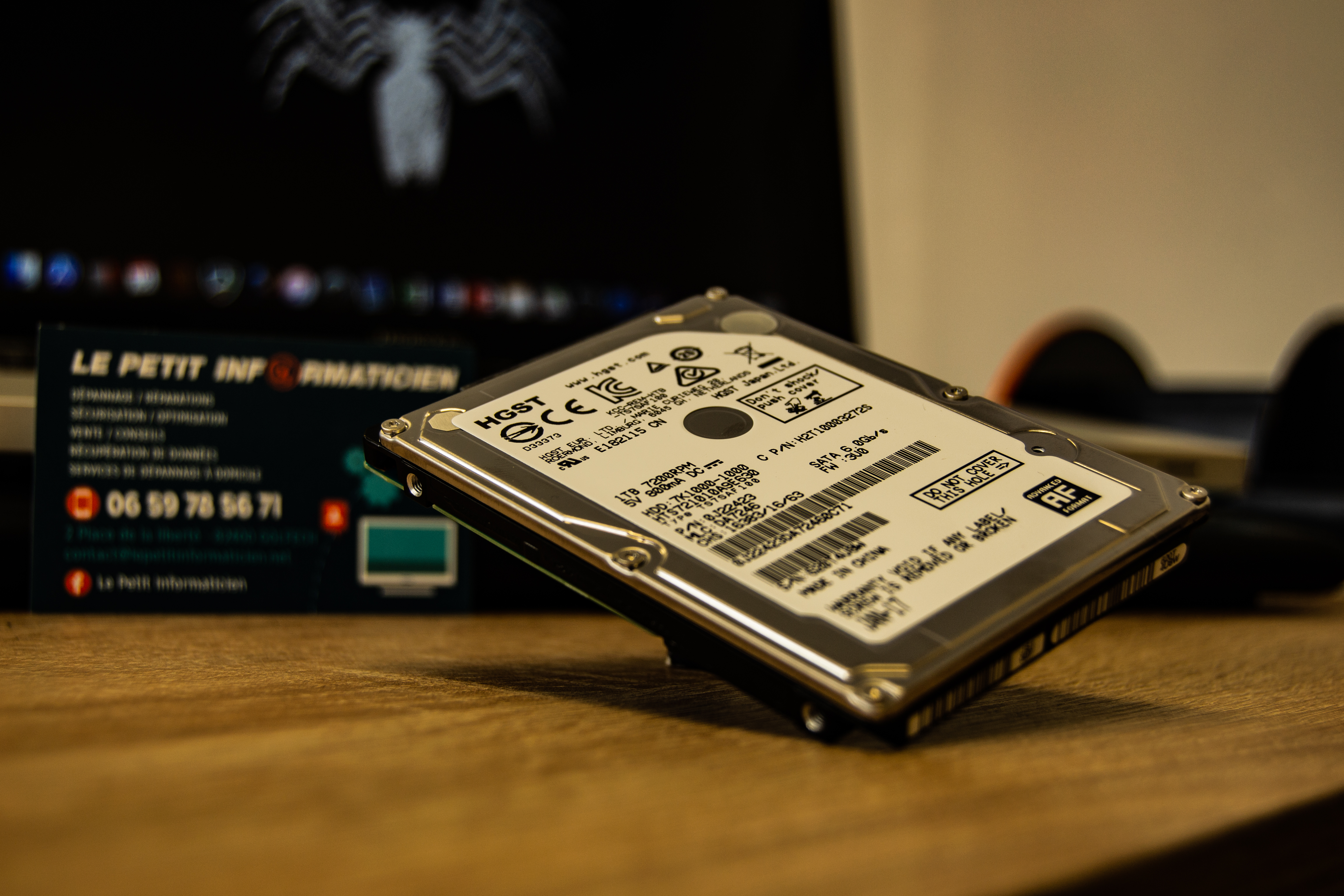 Disque dur hdd hgst 7200tr 1to