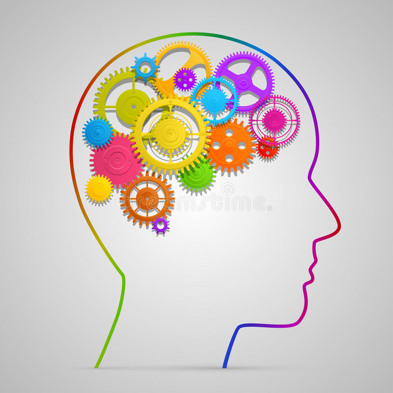 Tete avec des vitesses dans le cerveau 49910032