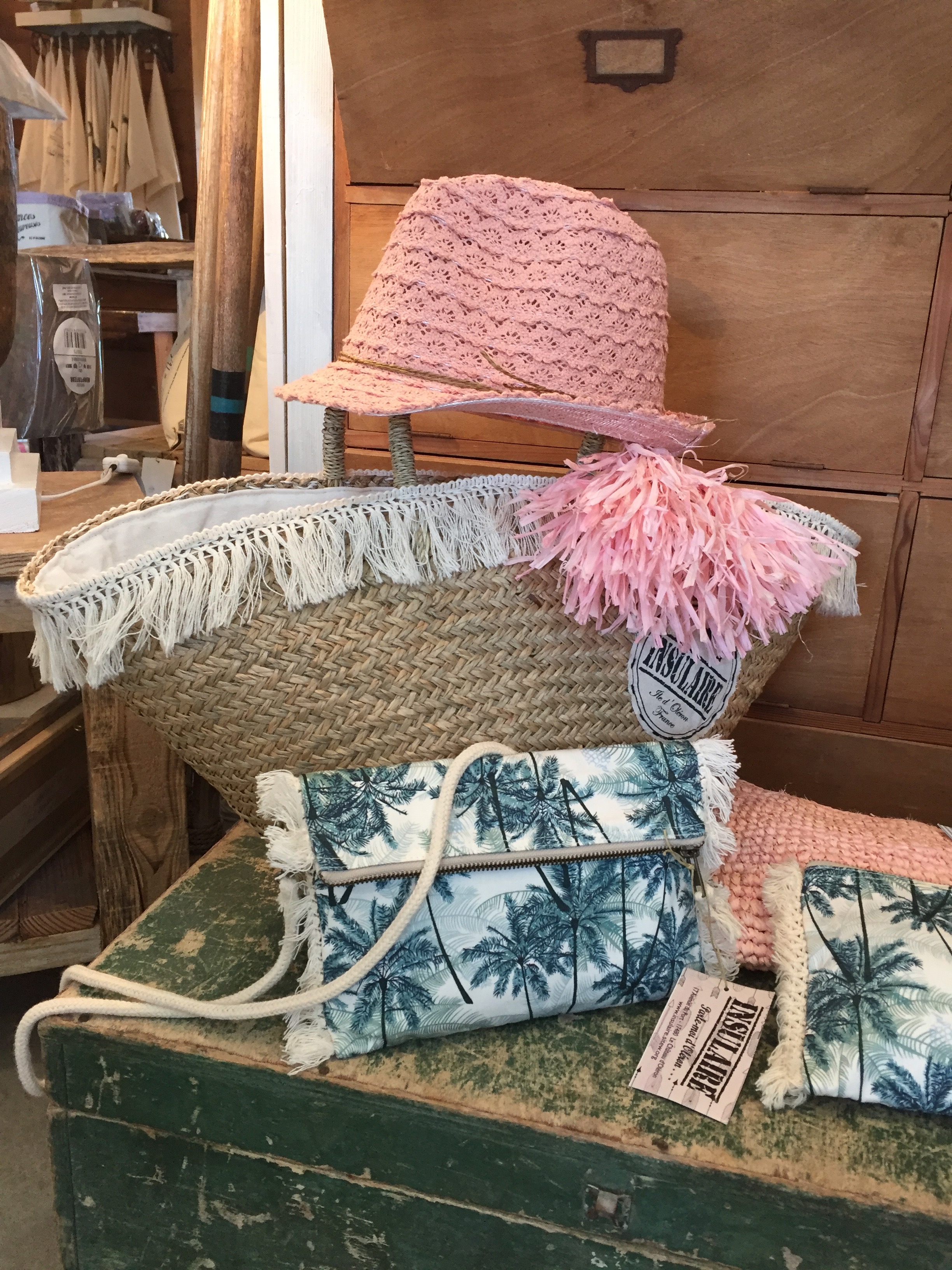 Insulaire oleron boheme paniers chapeaux vacances ete