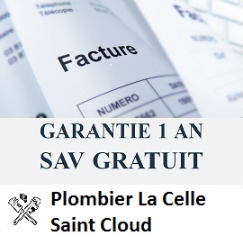 Facture plombier la celle saint cloud