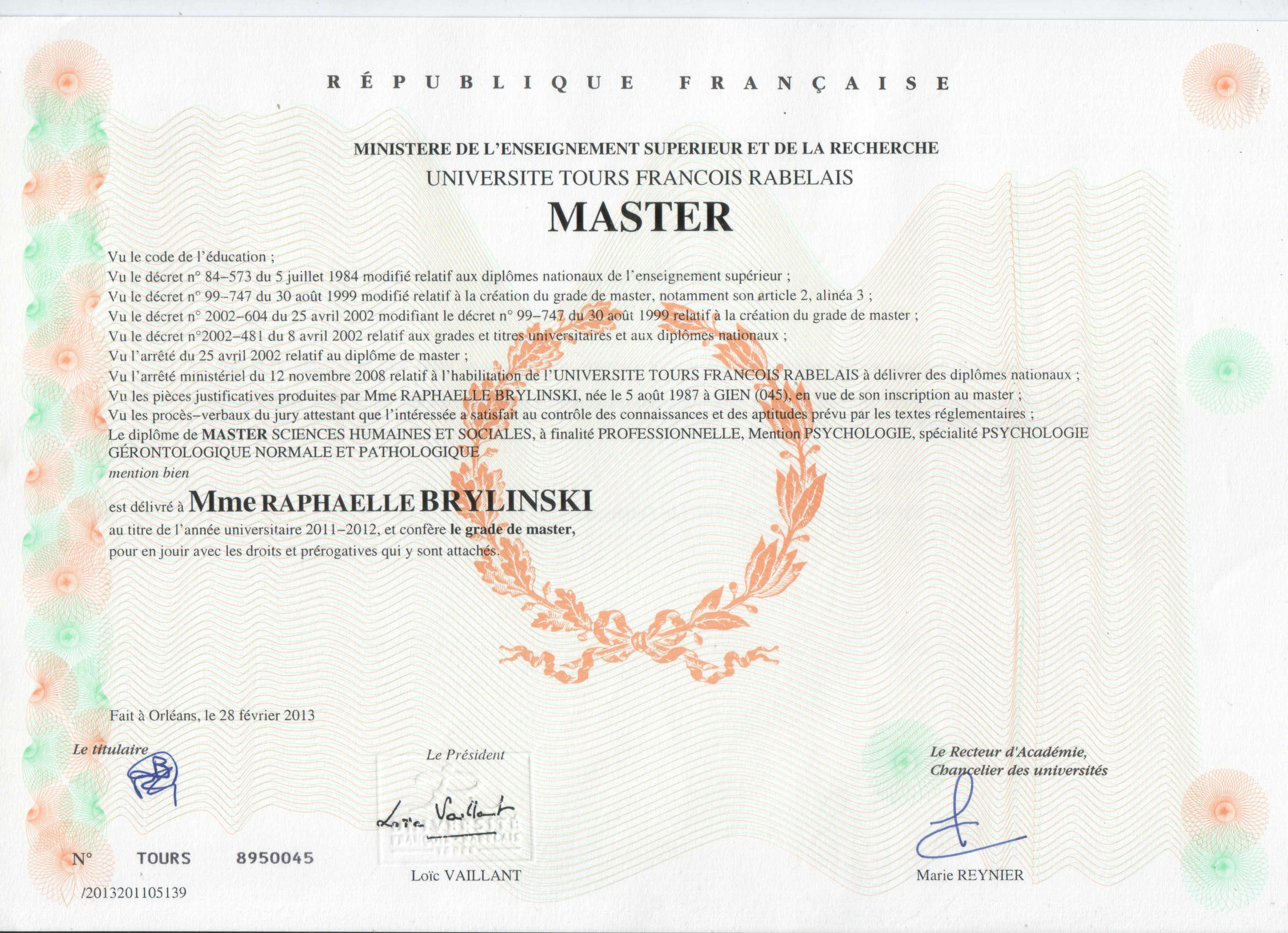 Diplome m2