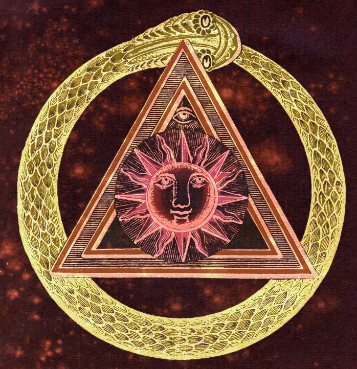 Symbole maconnique serpent delta oeil 1