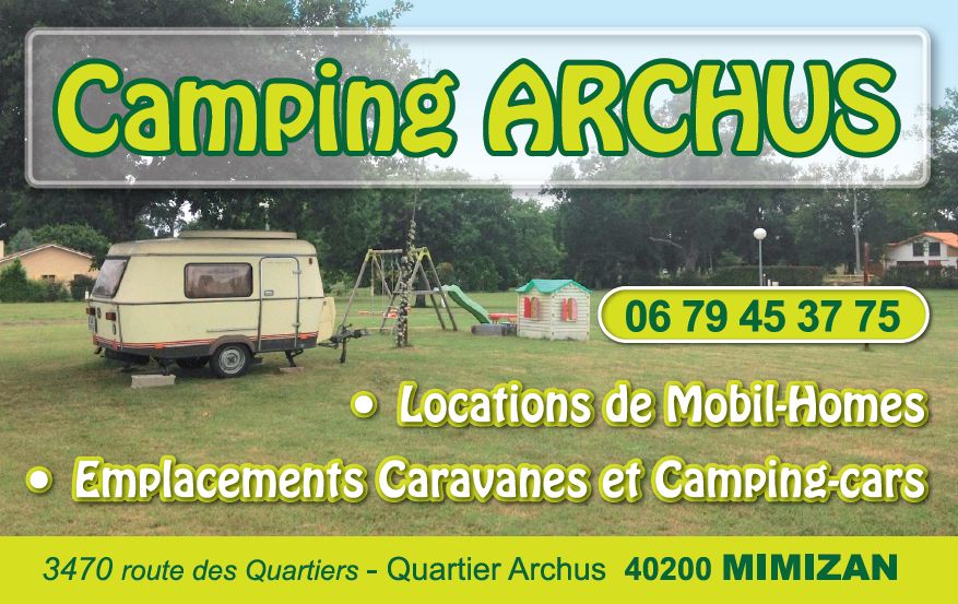 Carte de visite camping archus