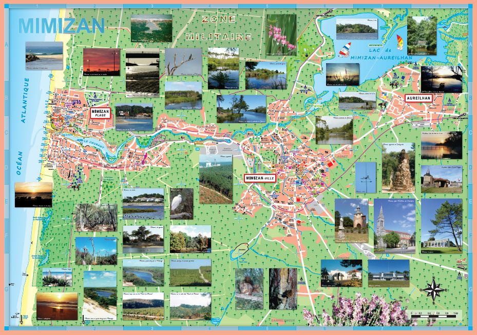 Images plan de ville mimizan aureilhan