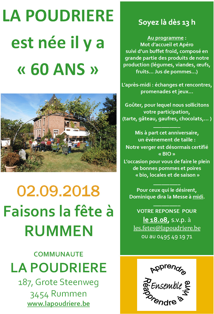 La Poudrière a 60 ans