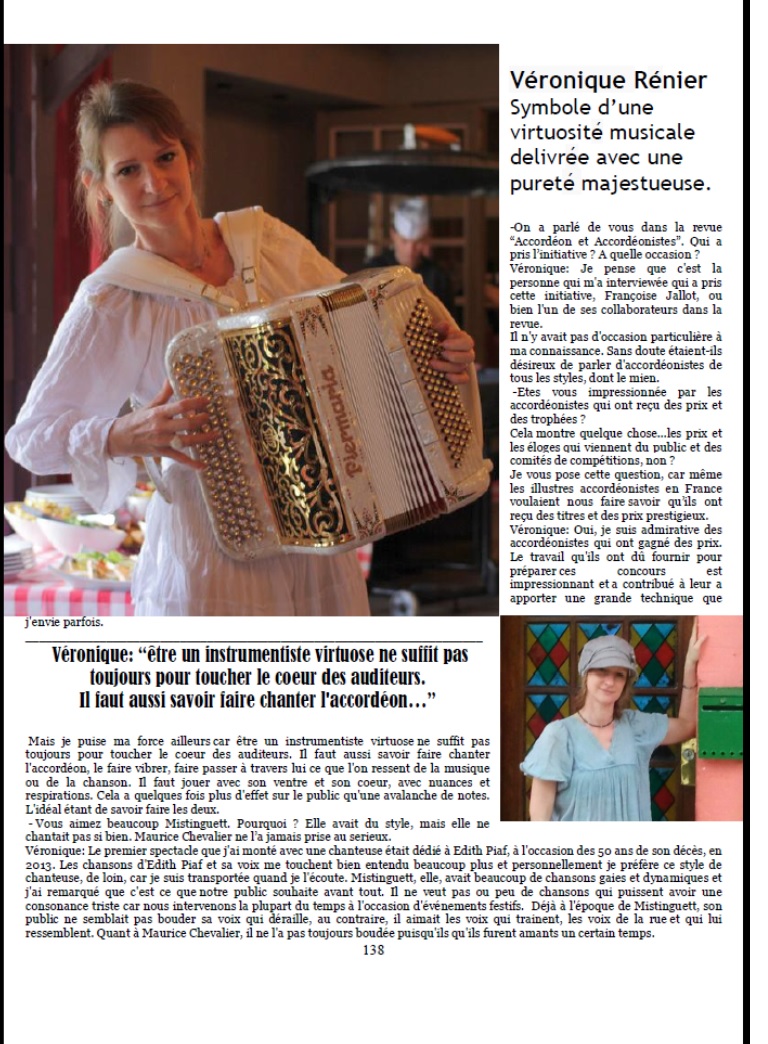 Véronique Rénier, accordéoniste