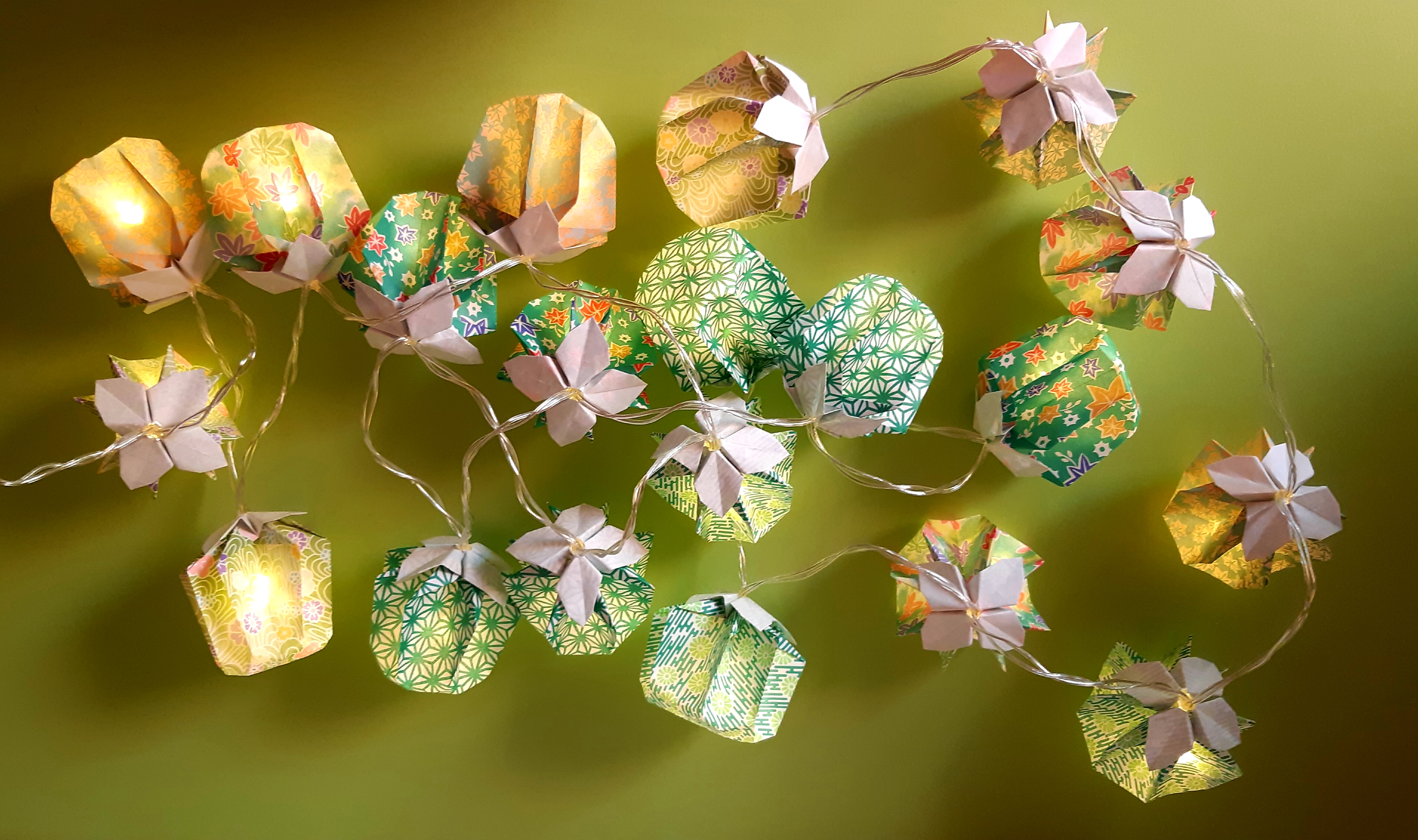 Guirlande lumineuse Lampions verts 17€
(2m de long, 20 leds, piles fournies)