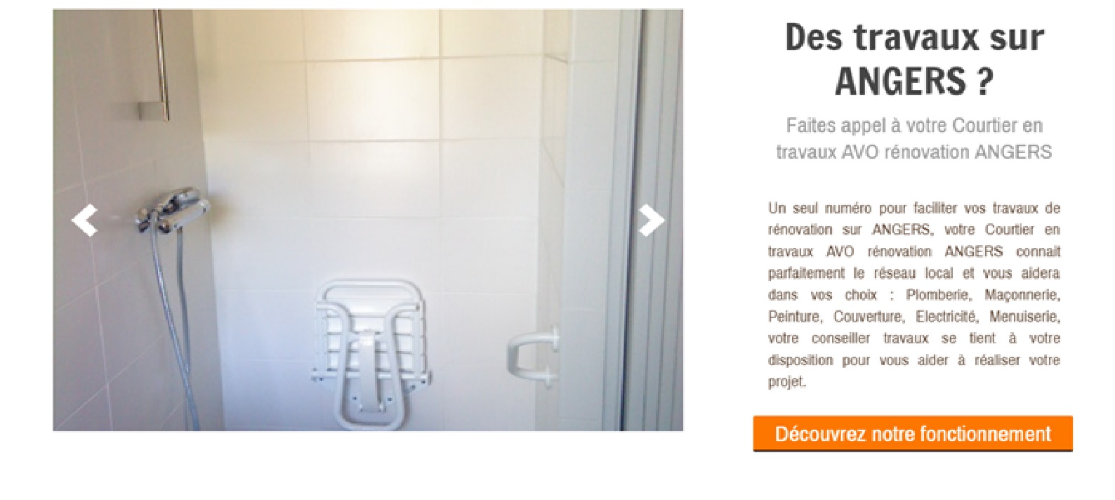 Travaux de plomberie