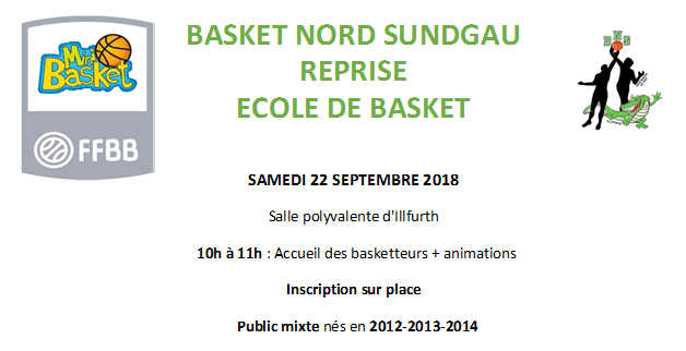 Reprise Ecole de Basket