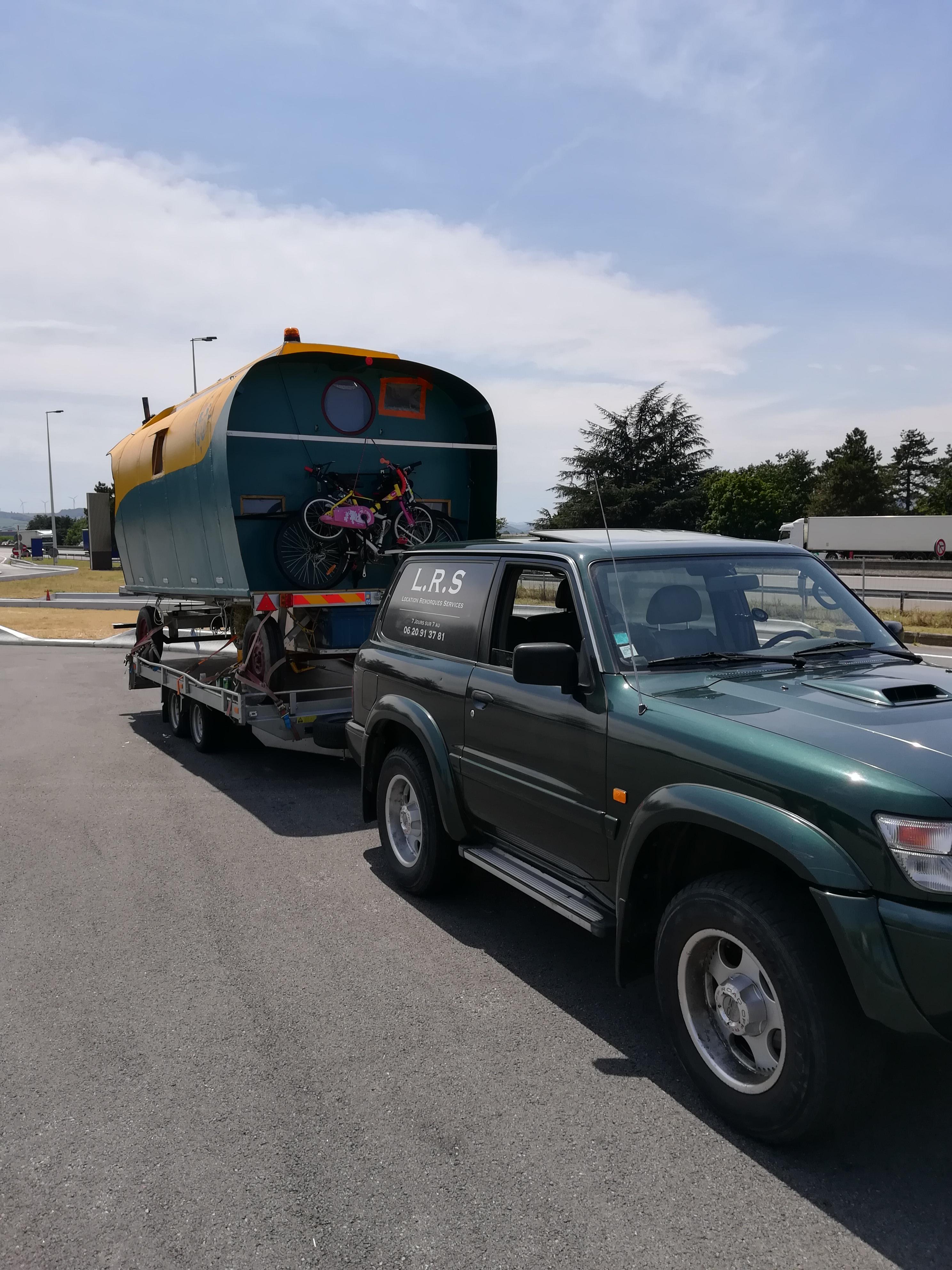 Transport roulotte