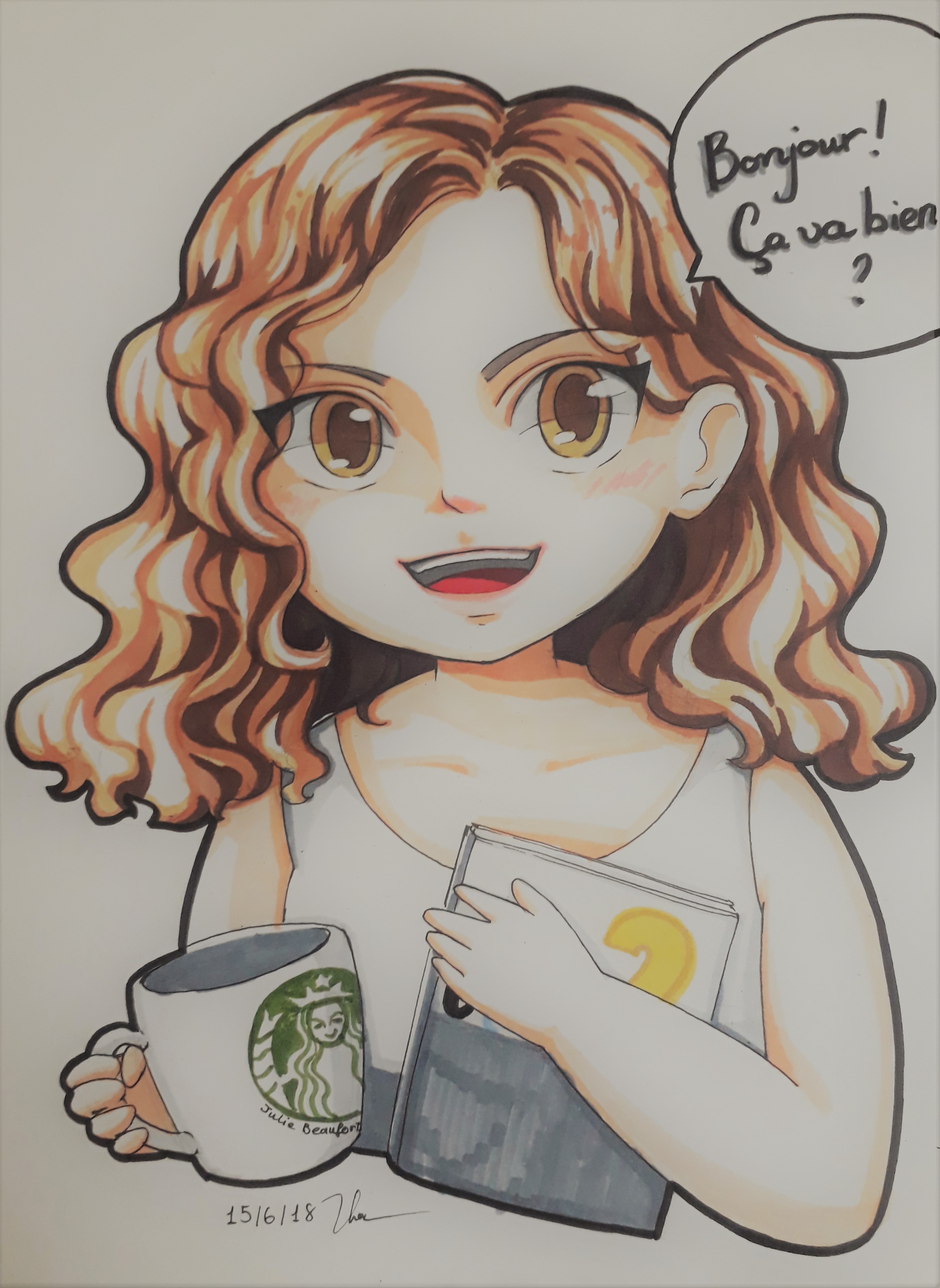 dessin meilleurs cours francais en ligne Julie Beaufort