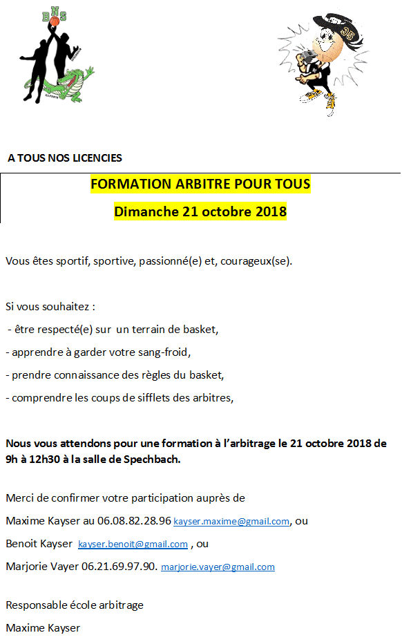 formation arbitres BNS