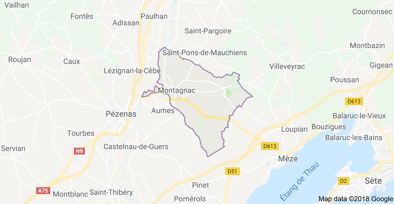 Carte montagnac