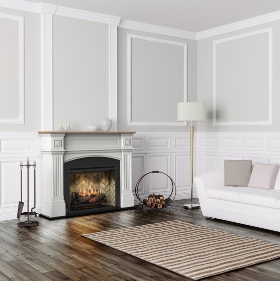 Cheminée HAYDN avec insert Optiflame Revillusion