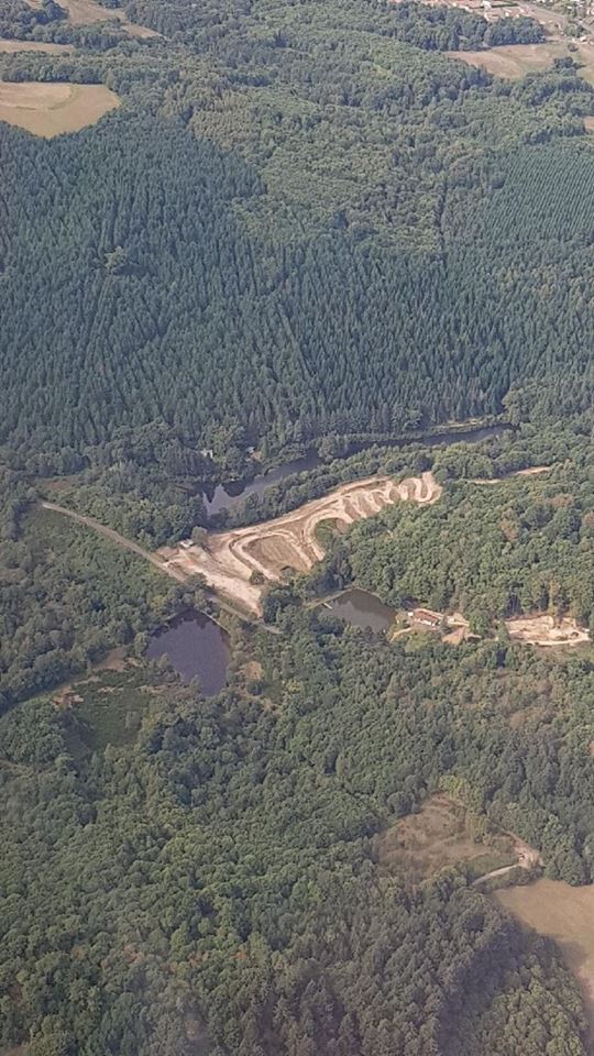 Terrain vu du ciel