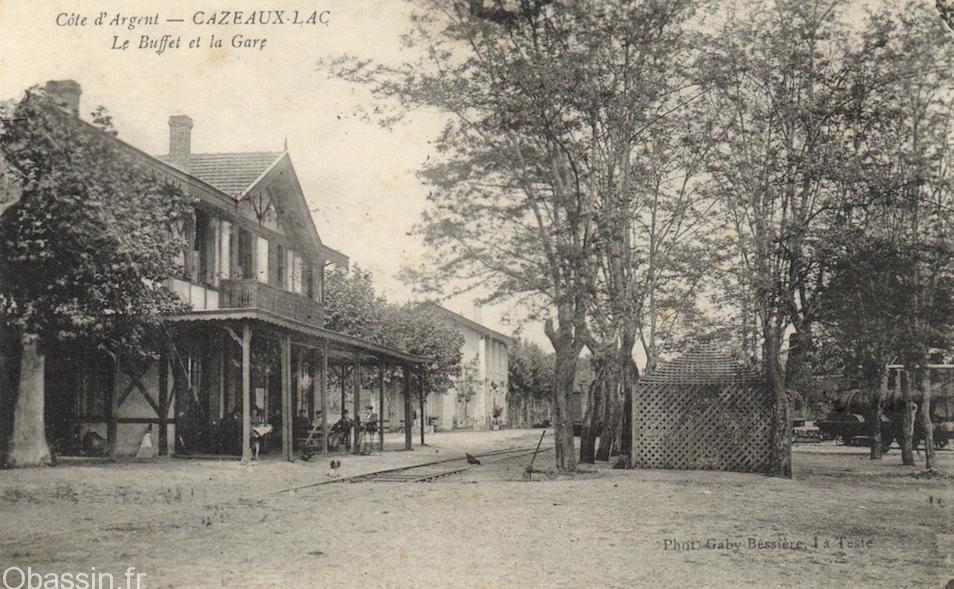 Cazeaux Lac Le Buffet et la Gare Obasin fr 1