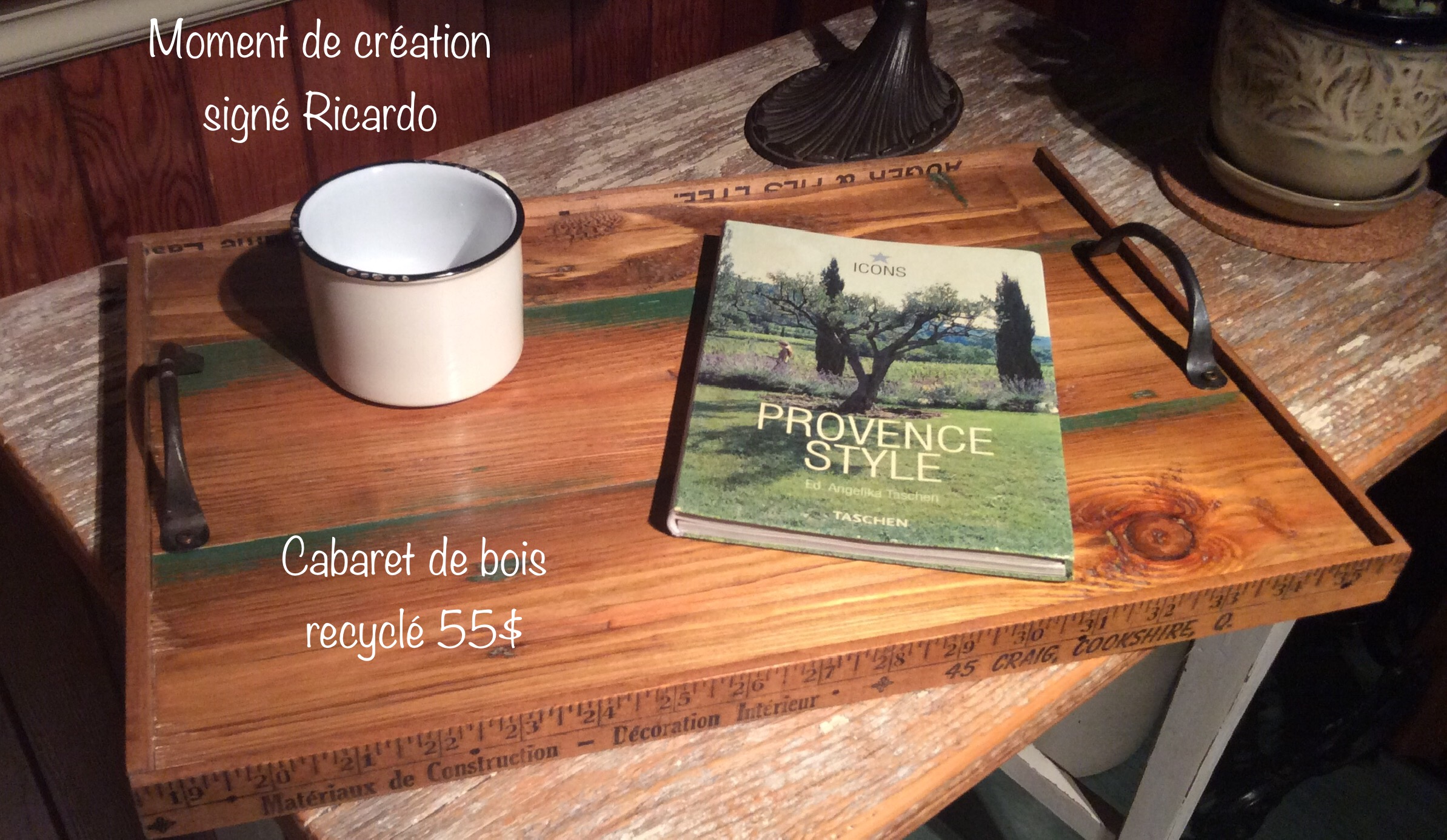 Cabaret de bois recycle regle