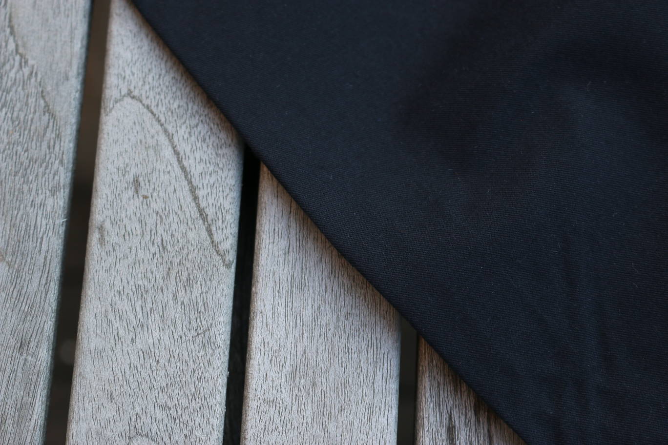 Coupon De Tissu Sergé Noir 170x140 Cm - Neuf - Pour Vêtements Ou Projets Couture
