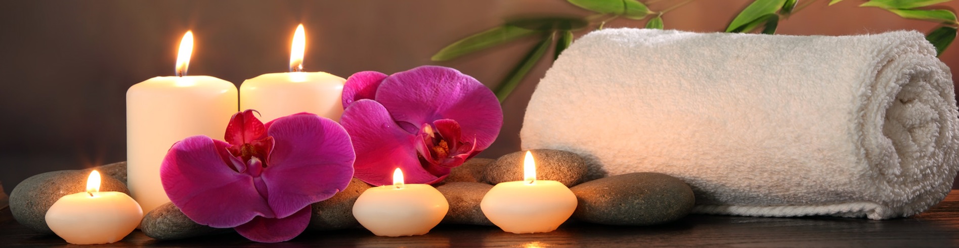 Bandeau bougies bien etre massage