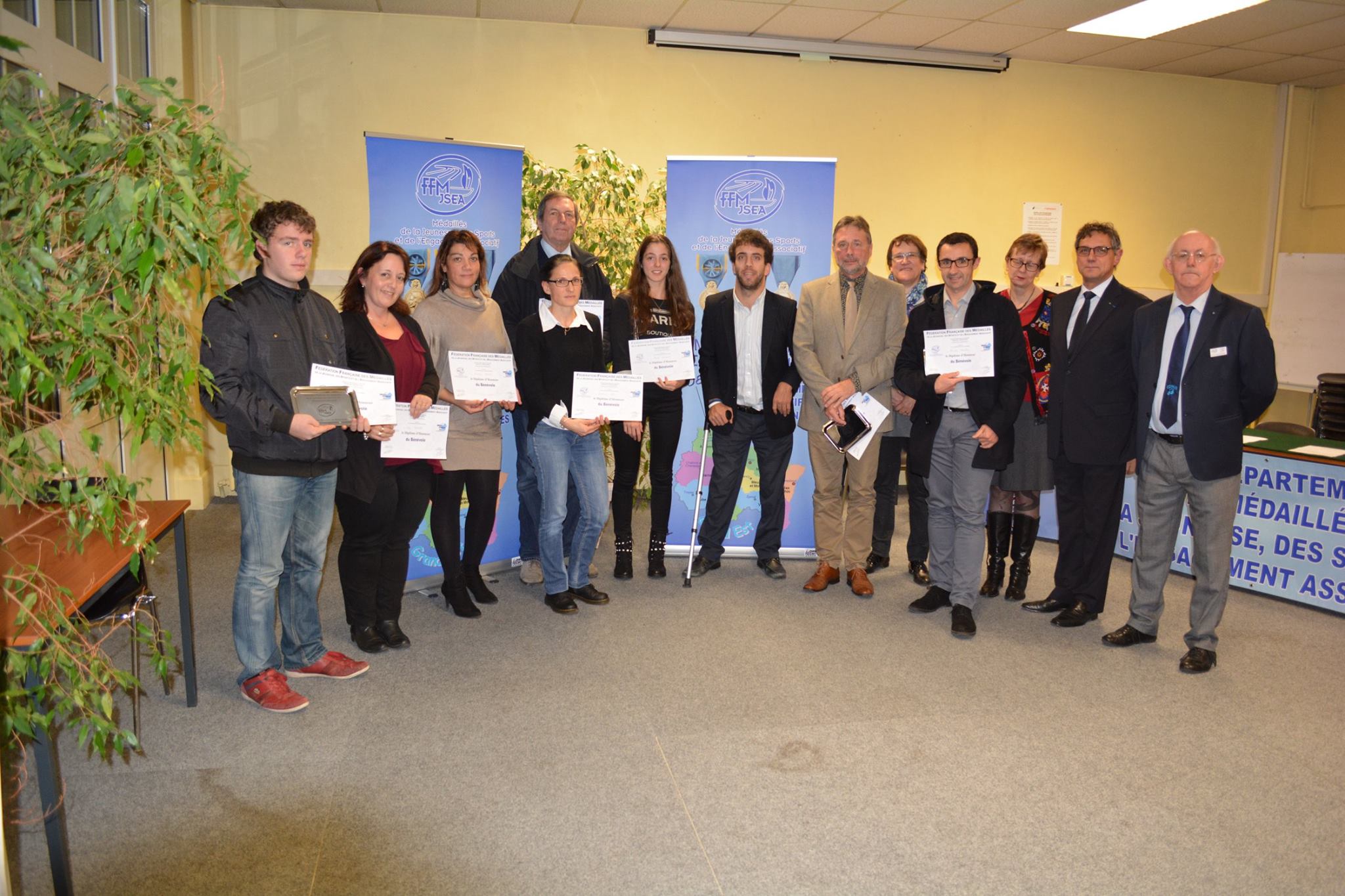 Les recipiendaires ont recu leur diplome