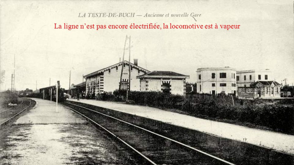 La ligne n est pas encore electrifiee la locomotive est a vapeur