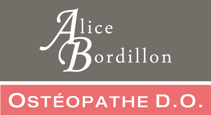 "Logo 'Alice Bordillon, Ostéopathe D.O., Cabinet Grange-Blanche à Lyon"