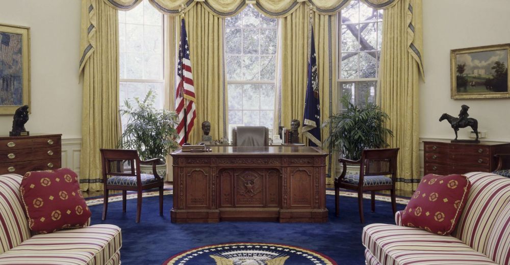 Bureau ovale de la maison blanche sipa