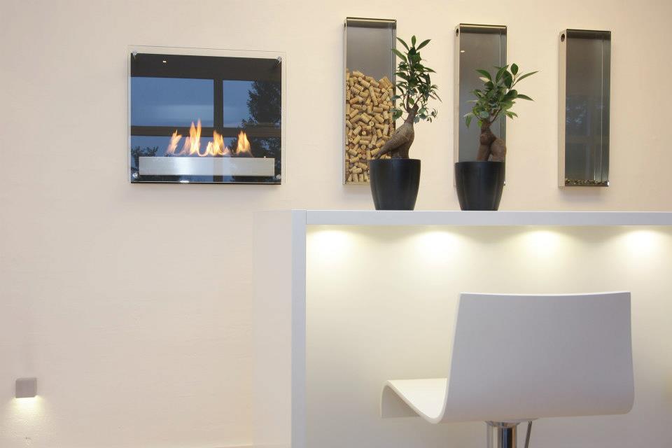 Cheminée bioéthanol design murale 
Atlantic Decoflame 
